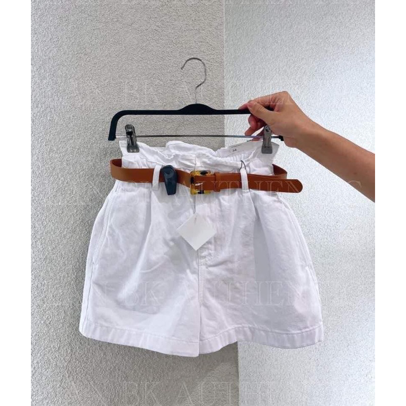 Quần short bò kèm đai Zara Authentic