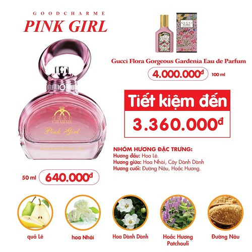 Nước hoa nữ Pink Girl - NGỌT NGÀO VÀ SANG TRỌNG