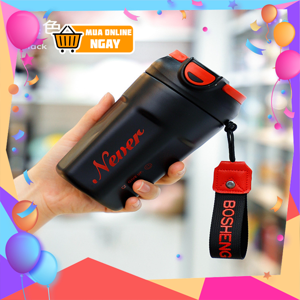 Bình coffee giữ nhiệt mẫu mới 450ml, bình nước giữ nhiệt mới Happy Home 1977