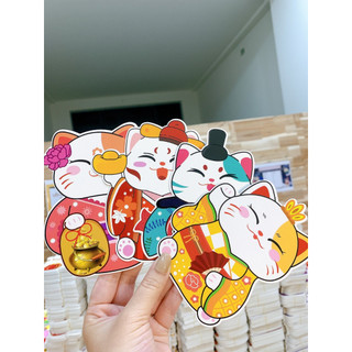 Combo 5 Bao lì xì hoạt hình Chibi dễ thương Tết 2024