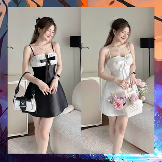 Đầm Nữ Dự Tiệc 2 Dây Dập Ly Ngực Có Mút Ngực - Thời Trang Dressery Store