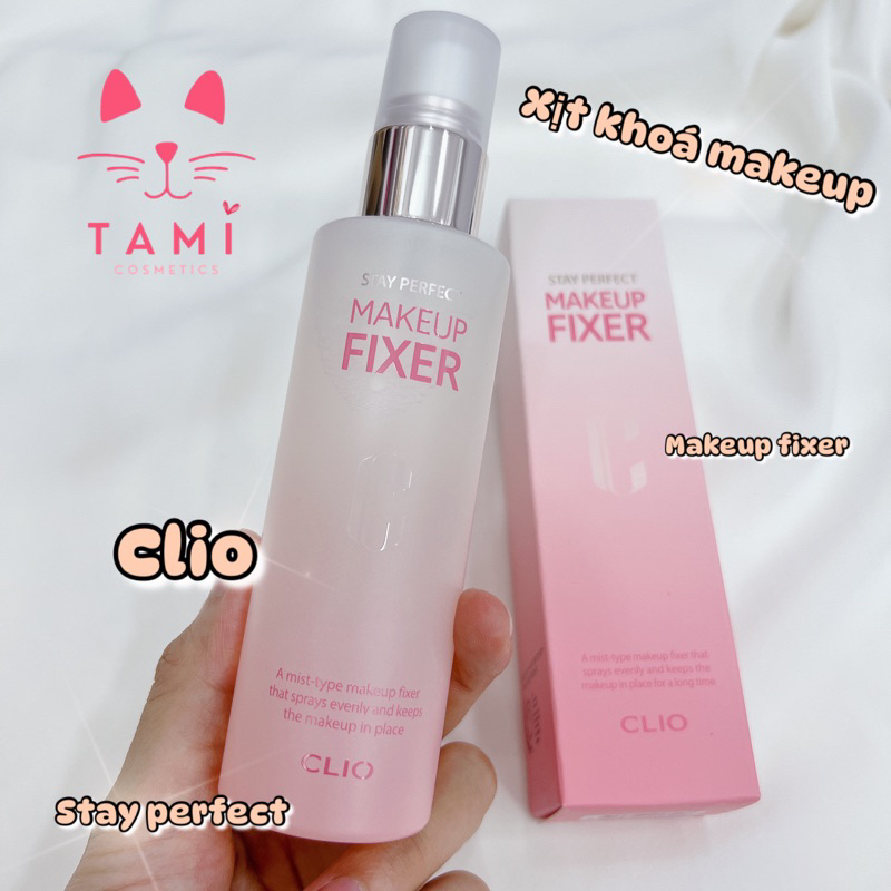 Xịt Khoáng Makeup Clio Stay Perfect Makeup Fixer