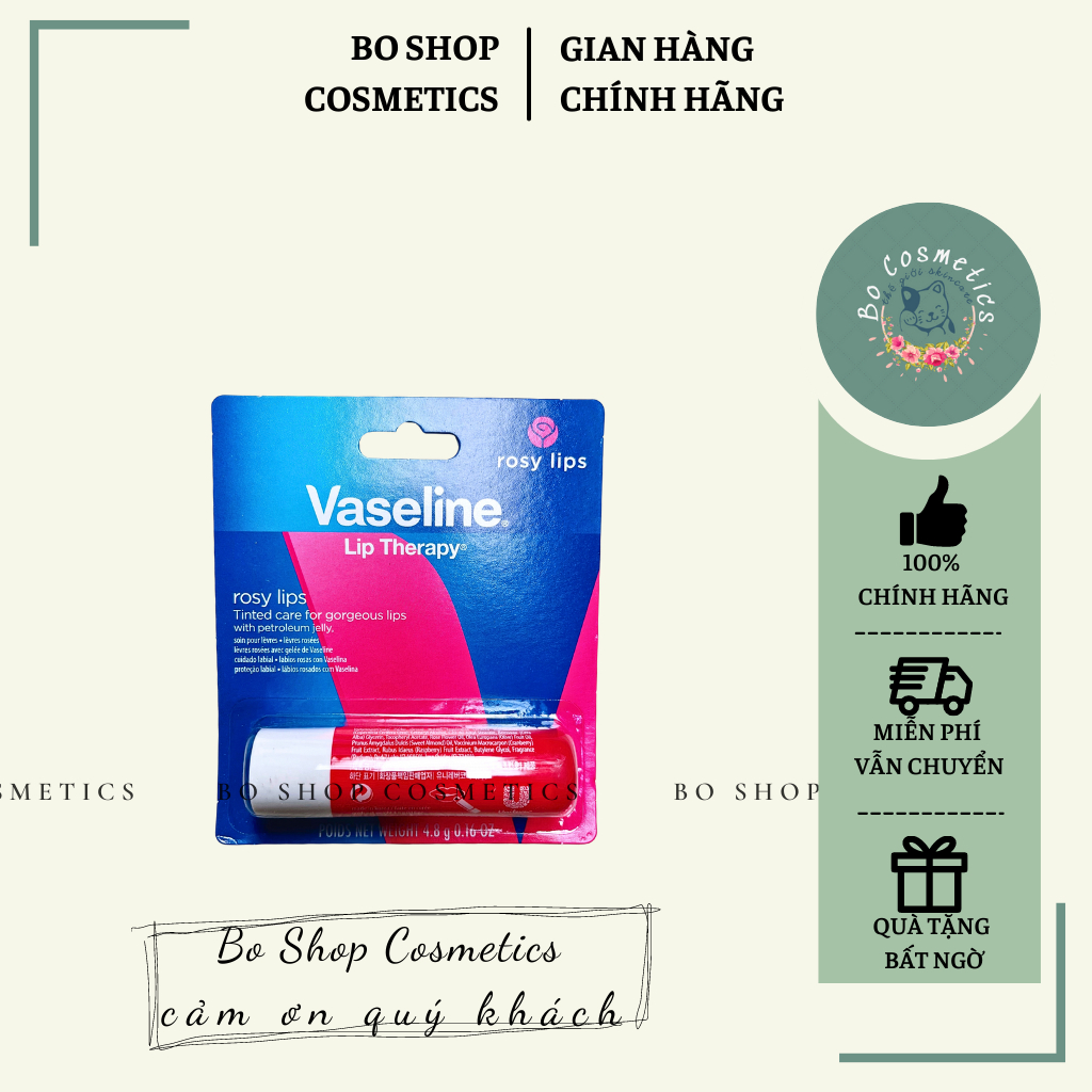 SON DƯỠNG MÔI DẠNG THỎI VASELINE LIPS THERAPY (4.8G)
