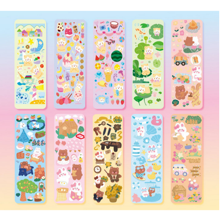 Set 10 sticker Dễ Thương