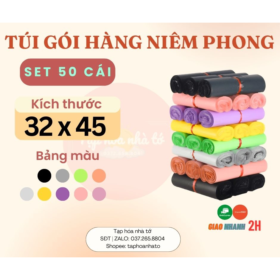TÚI GÓI HÀNG NIÊM PHONG - ĐỦ MÀU