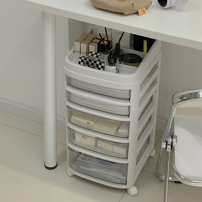 Kệ Tủ Ngăn kéo có Bánh xe nhiều tầng trang trí ,  xe đẩy spa, đựng đồ làm nail, mỹ phẩm