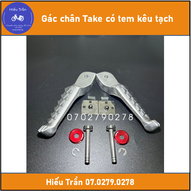 Gác chân Take kèm Ốc long xỏ cho dòng xe Honda