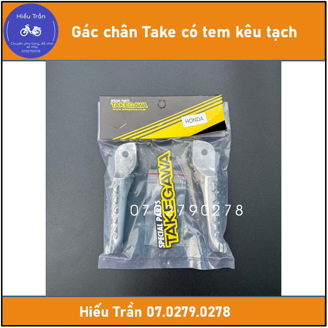 Gác chân Take kèm Ốc long xỏ cho dòng xe Honda