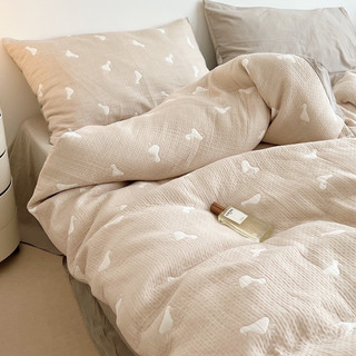 Bộ chăn ga cotton Hàn màu pastel