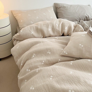 Bộ chăn ga cotton Hàn màu pastel