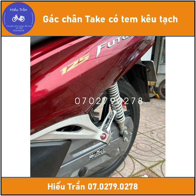 Gác chân Take kèm Ốc long xỏ cho dòng xe Honda