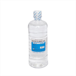 Nước muối sinh lý vô trùng. chai 500ml.