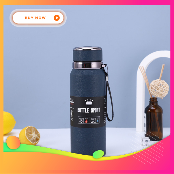 Bình giữ nhiệt nhám inox 3 lớp cách nhiệt- inox 304 Nano Tech 2077