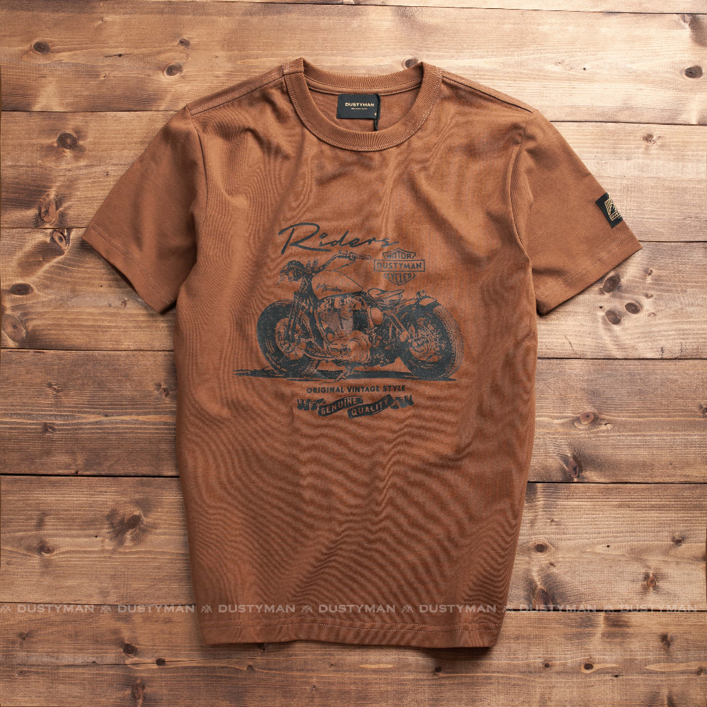 Áo thun nam Riders | 4 màu | Dustyman | 100% Cotton cao cấp | Slim Fit |