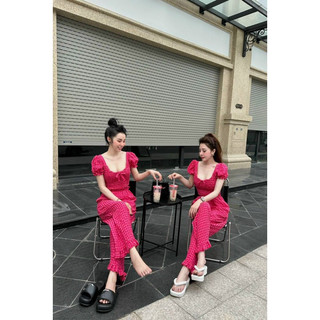 (SHOP BIGSIZE NỮ 50KG ĐẾN 90KG ) set áo caro quần ống suôn