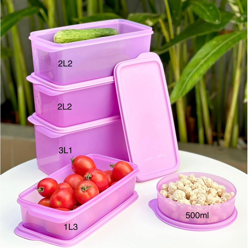 Set 5 hộp trữ mát Freshia Tím