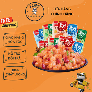 Nõn tôm chay ướp cay tẩm vị / Tôm nõn chay cay cay gói 20g | Panda Food