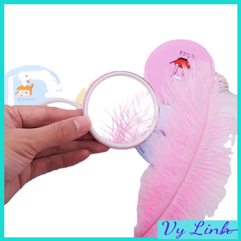 Gương mini cầm tay in hoạ tiết hàn quốc cute S005