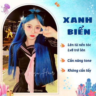 Thuốc nhuộm tóc màu xanh biển - risu hair.