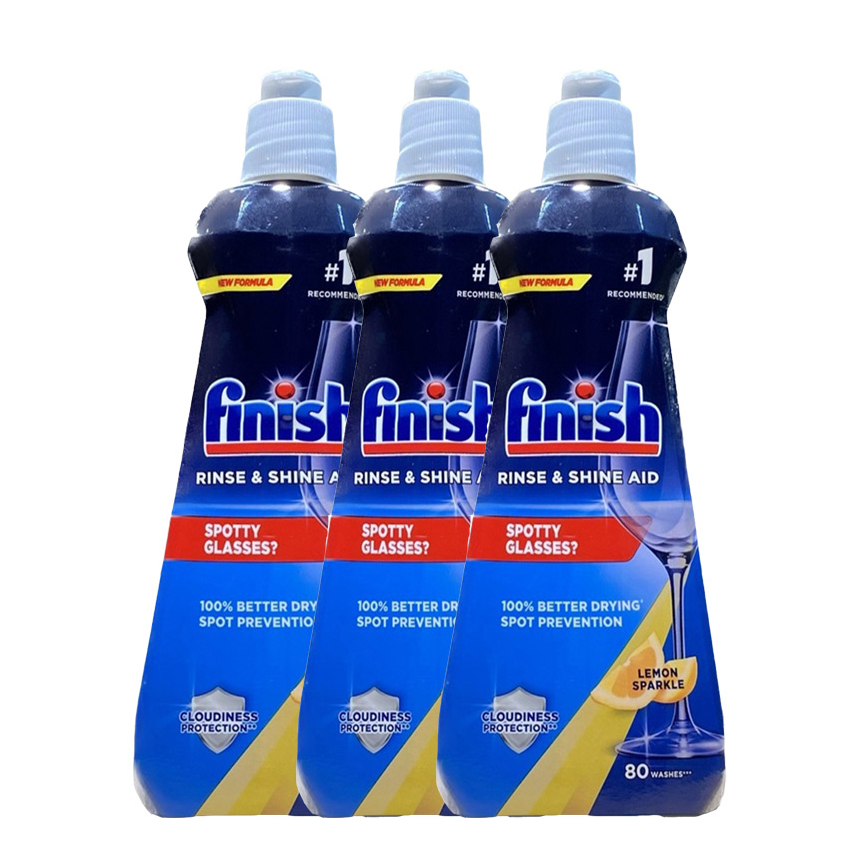 Nước làm bóng finish dùng cho Máy rửa bát, dung dịch dầu bóng finish, 400ml chất trợ xả máy