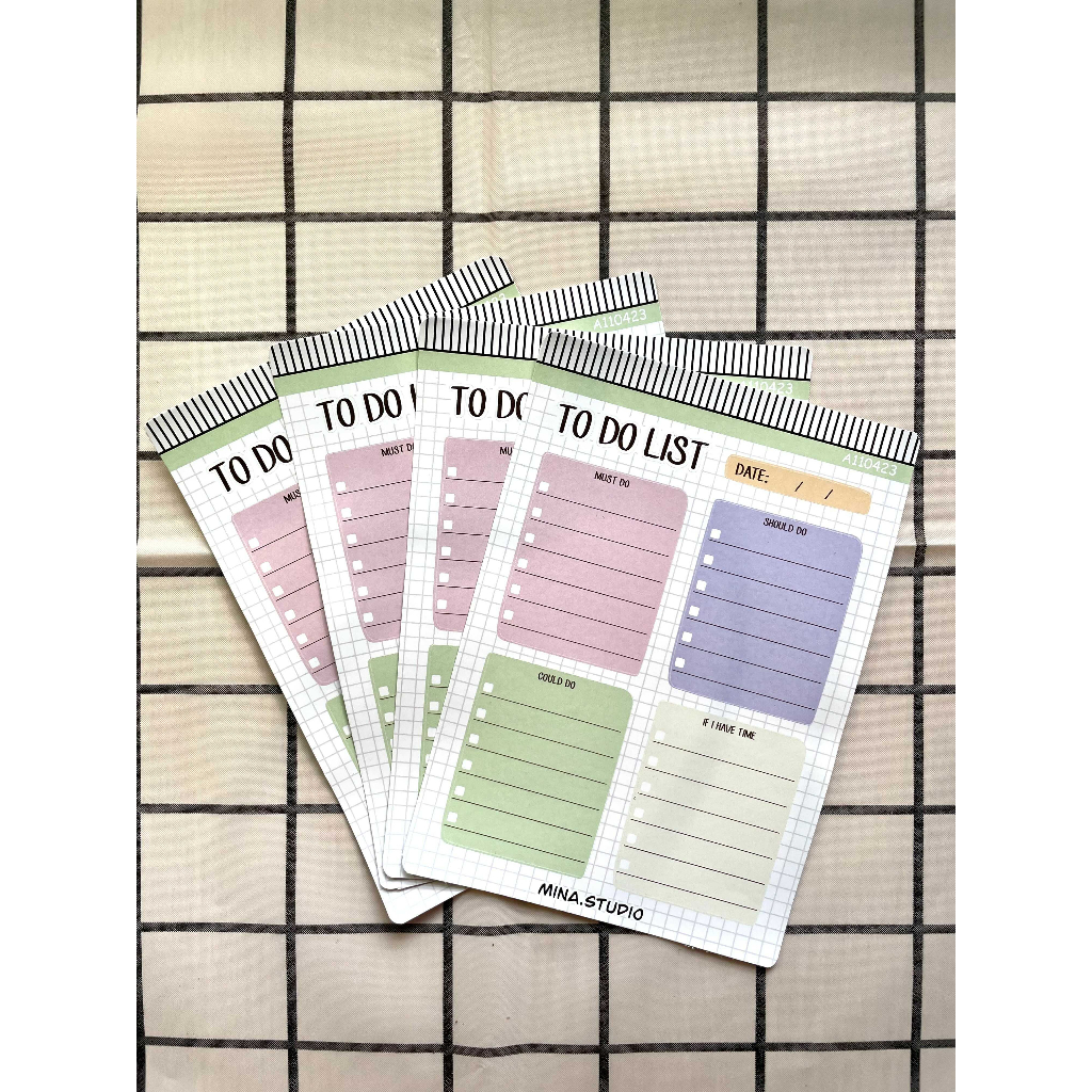 Sticker Note To Do List - Sticker dán nhãn ghi chú - Mina.studio