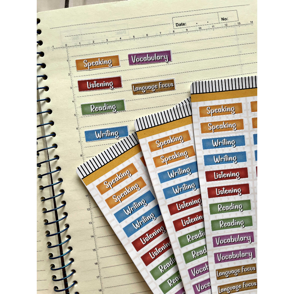 Sticker English - Sticker môn Tiếng Anh - Mina.studio