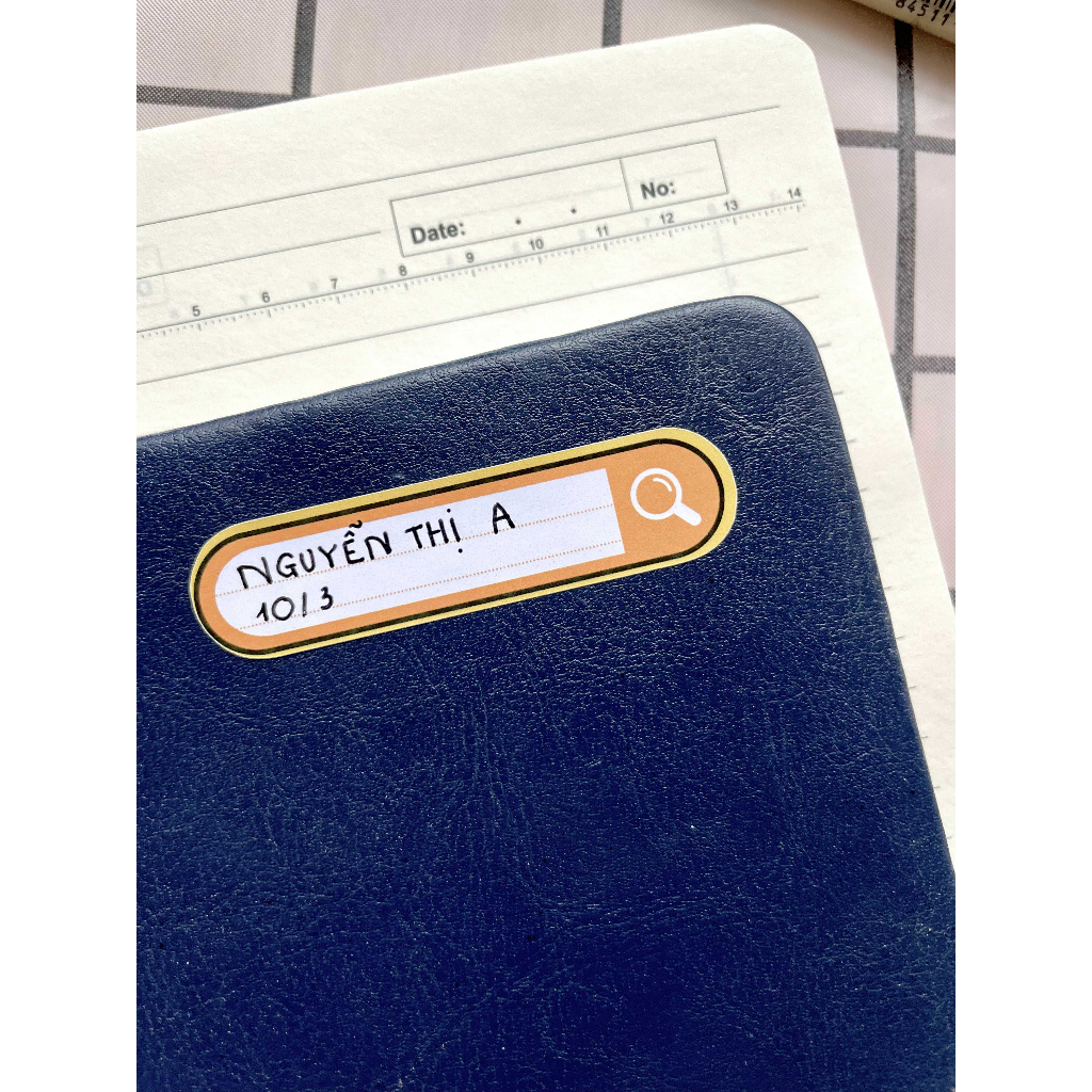 Sticker dán nhãn tên in tên theo yêu cầu thiết kế theo search từ khóa,  - Mina.studio