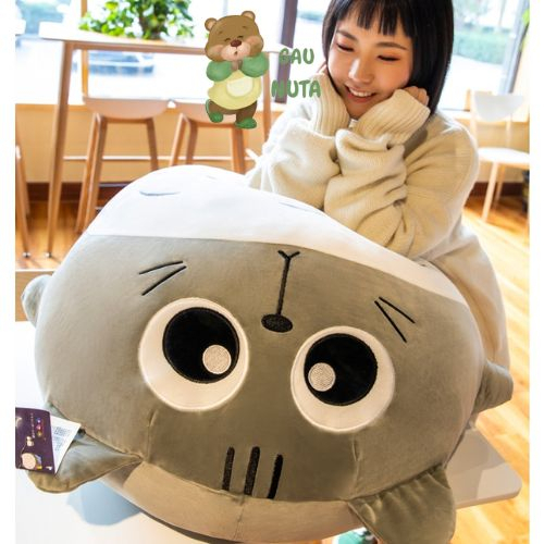 Gấu Bông Mèo TOTORO Tròn  Béo Ú Ngồi Cao Cấp NUTA
