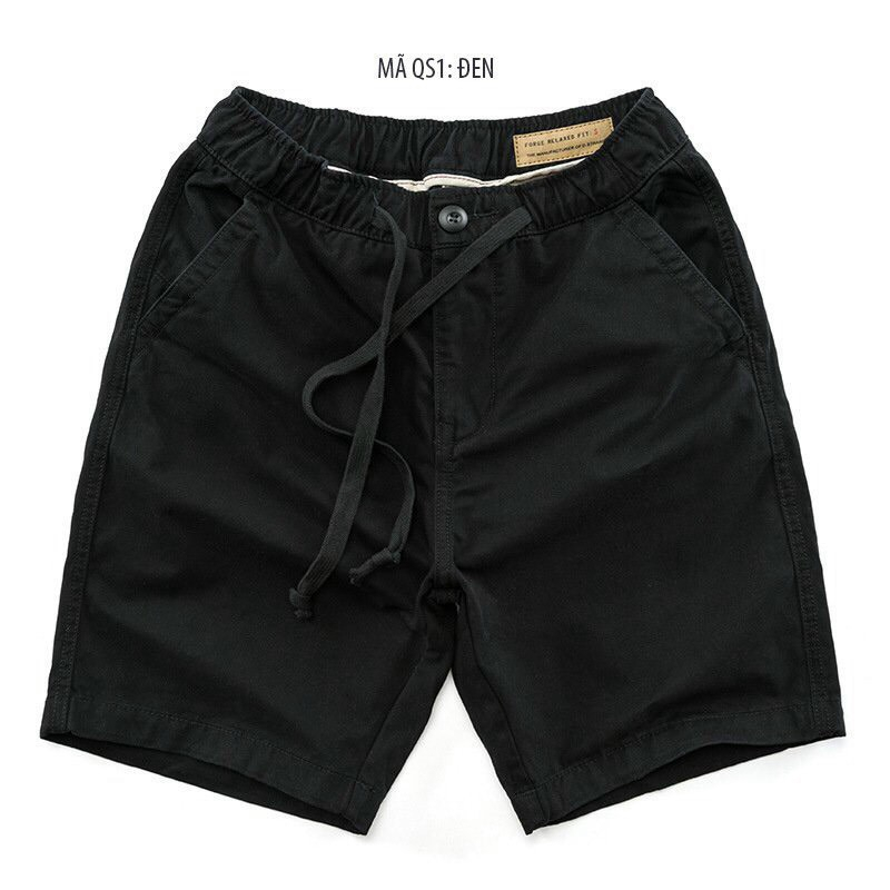 quần short nam quần kaki có dây kéo