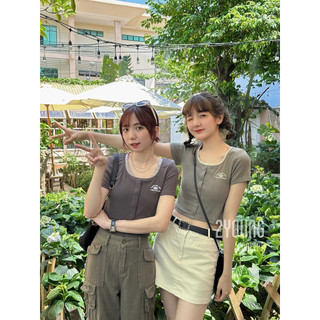 Áo thun tay ngắn croptop A2153