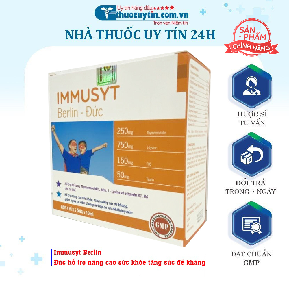 Immusyt Berlin - Đức hỗ trợ nâng cao sức khỏe tăng sức đề kháng