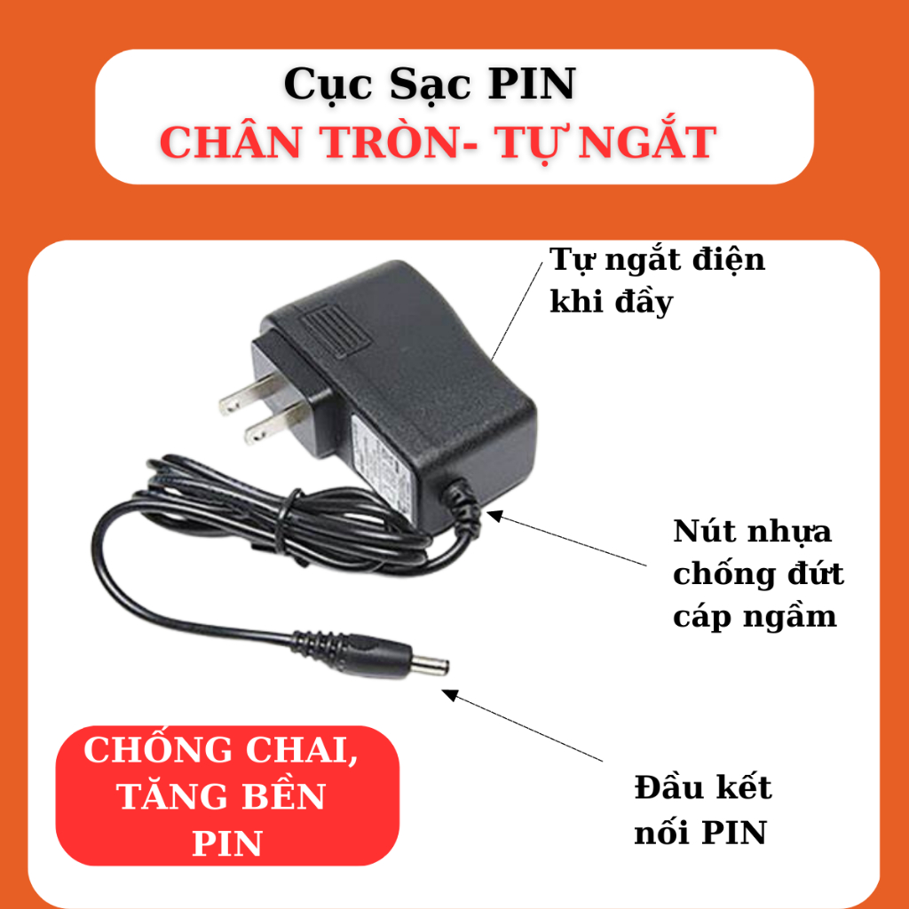 Phụ kiện rời Cáp củ sạc áo điều hoà TAKI chính hãng nhật bản, chống chai Pin, chống nóng pin , tự động ngắt , bền bỉ .