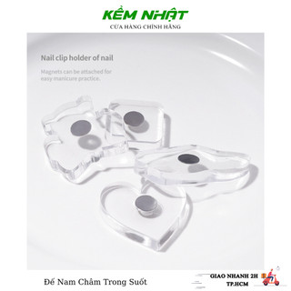 Đế Kê Móng Nam Châm Trong Suốt ( Không Kèm Chân Móng )