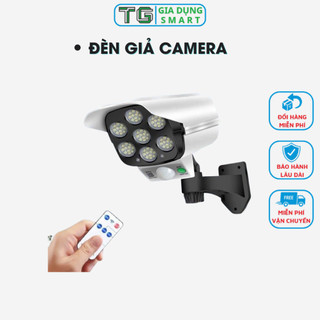 Đèn năng lượng mặt trời mô hình camera tự động bật tắt chống trộm, Chống nước IP66, Có 3 chế độ, Điều khiển từ xa