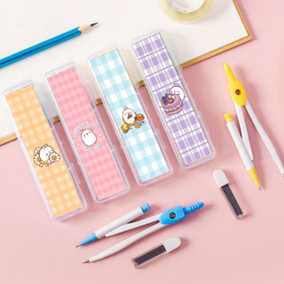 Bộ compa molang CP9 dễ thương kèm ngòi chì bấm compa cute hoạt hình