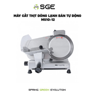 Máy Thái Cắt Thịt Công Nghiệp SGE MS10 Tốc Độ Cao, Lưỡi Cắt Inox304 Độ Dày Thái 0-20mm