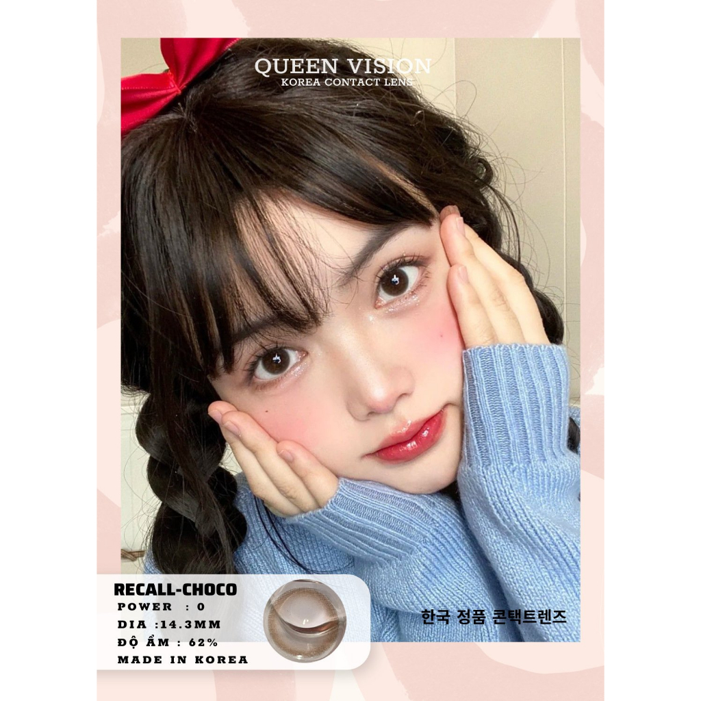 Kính áp tròng Queen Vision Recall choco