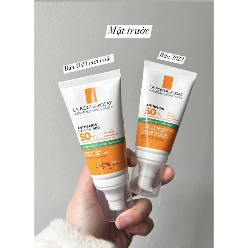 Kem chống nắng La Roche Không mùi Anthelios Uvmune 400 Oil Control Gel-Cream SPF 50+ 50ml