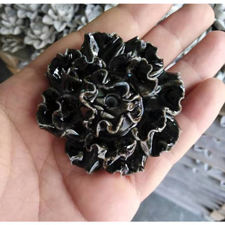 Đĩa hoa gốm mini cắm nhang trầm
