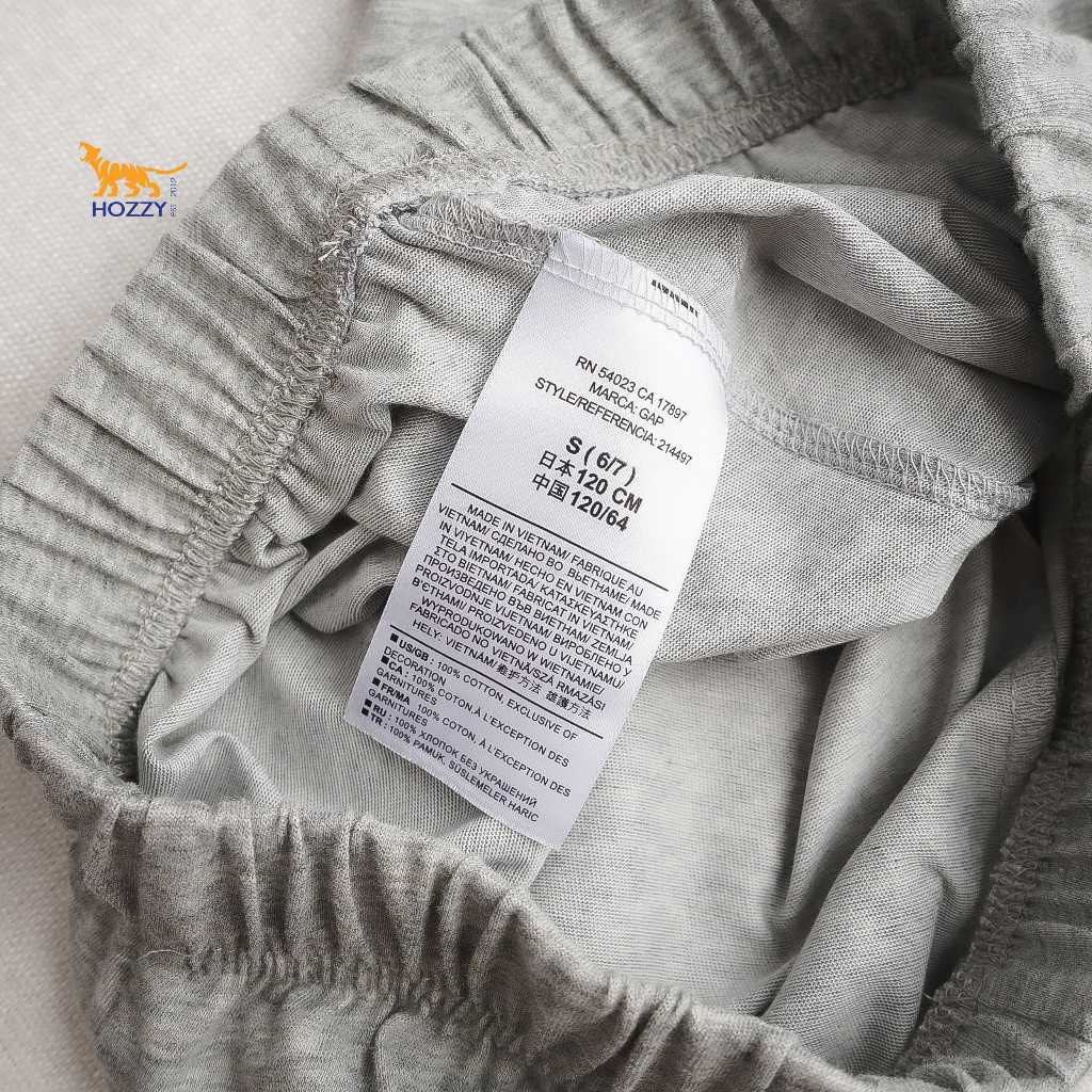 ☘  Quần đùi thun bé trai GAP quần short cotton cho bé 25 – 55KG