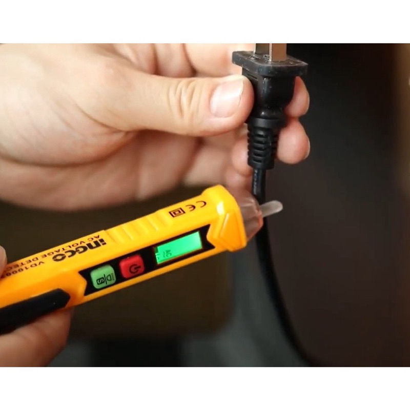 Bút thử điện kỹ thuật số đa năng thông minh 1000V INGCO VD10003 đầu dò điện áp cảm ứng dây pha không tiếp xúc dòng điện