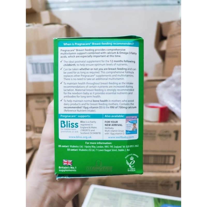 Vitamin Pregnacare Breast-feeding Sau sinh