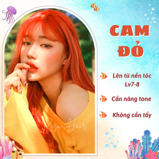 Thuốc Nhuộm Tóc Màu Cam Đỏ - Risu Hair.
