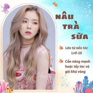 Thuốc nhuộm tóc màu nâu trà sữa - risu hair.