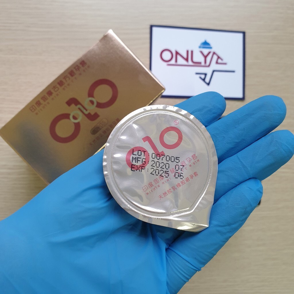 Bao cao su olo 001, [Combo 2 hộp 20 chiếc], Bcs Olo đen siêu mỏng, Bcs Olo hồng gân gai, kéo dài thời gian - 001STORE