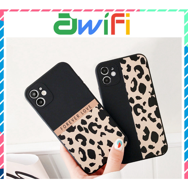 Ốp lưng iphone cạnh vuông da báo love 5s/6/6plus/6s/6splus/7/7plus/8/8plus/x/xr/xs/11/12/pro/max/plus/- Sale Số