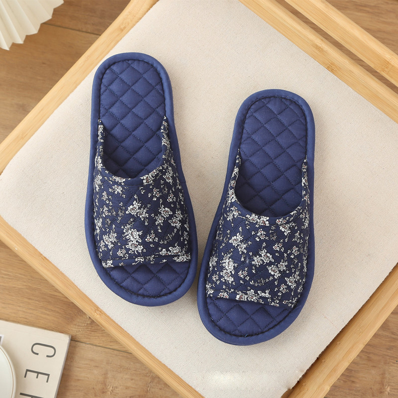 Dép vải cotton đi trong nhà, văn phòng, thấm hút mồ hôi, nhẹ nhàng êm ái