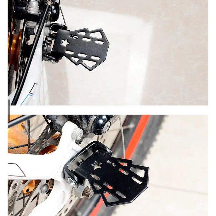 Đệm yên sau xe đạp, đệm gác baga có tựa lưng, chống ê mỏi không thấm nước và giá để chân sau cho xe đạp