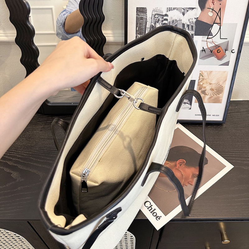 AVERCI Túi Xách Nữ, Túi Nữ Cầm Tay Big Size Thoải Mái Đựng Đồ Đi Chơi Đi Du Lịch 37x45x30cm AVC313558