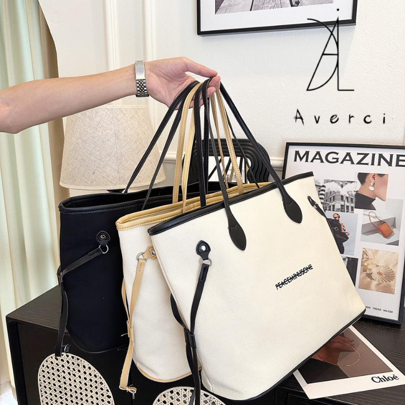 AVERCI Túi Xách Nữ, Túi Nữ Cầm Tay Big Size Thoải Mái Đựng Đồ Đi Chơi Đi Du Lịch 37x45x30cm AVC313558